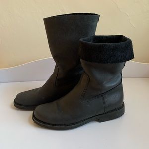Roots Tribe Leather Roll Over Boot